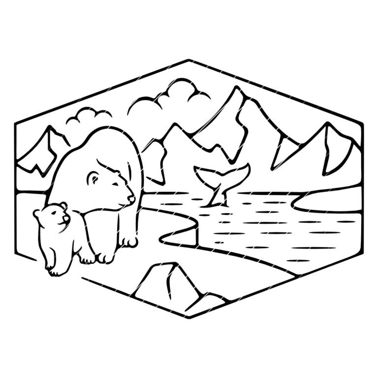 Eisbärenfamilie – SVG-Datei